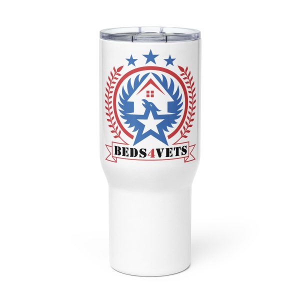 Travel mug with a handle